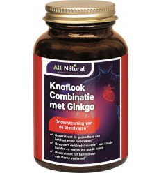 All Natural Knoflook combinatie met ginkgo 100 capsules