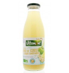 Vitamont Kokoswater citroen gember 750 ml