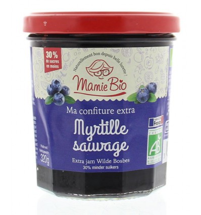 Mamie Bio Extra jam blauwe bes 320 gram