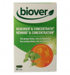 Biover geheugen & concentratie 45 capsules