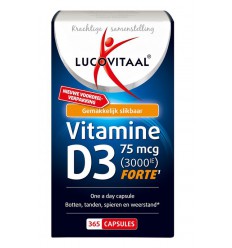 Lucovitaal Vitamine D3 75mcg 365 capsules