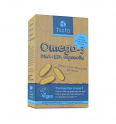 Testa Omega 3 algenolie 300 mg DHA + 125 mg EPA vegan 60 vcaps