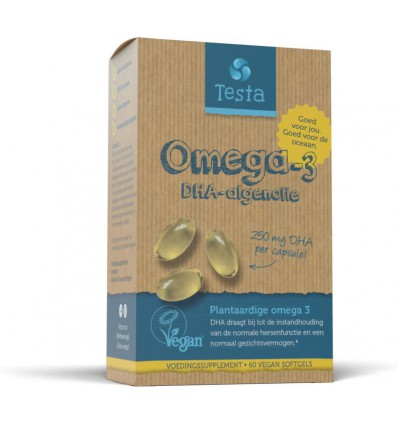 Testa Omega 3 algenolie 250 mg DHA NL 60 softgels