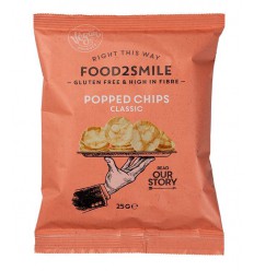 Food2Smile Popped chips classic 25 gram