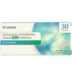 Sanias Cinnarizine 25 mg 30 tabletten