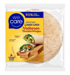 We Care Lower carb wraps whole weat 160 gram