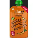Ella's Kitchen Apples carrots & parsnips 4+ mnd knijpz bio 120 gram