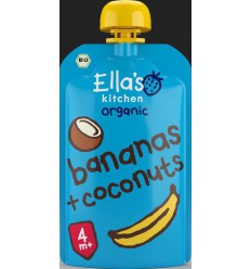 Ella's Kitchen Bananas & coconut knijpzakje 4+ mnd bio 120 gram