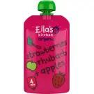 Ella's Kitchen Strawberry rhubarb & apples 4+ 120 gram