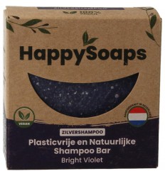 Happysoaps Shampoo bar bright violet 70 gram
