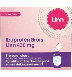 Linn Ibuprofen bruisgranulaat 400 mg 10 sachets