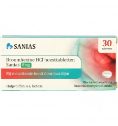 Sanias Broomhexine 8 mg 30 tabletten