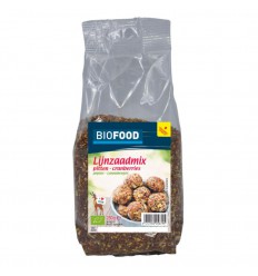 Biofood Lijnzaadmix cranberry 250 gram