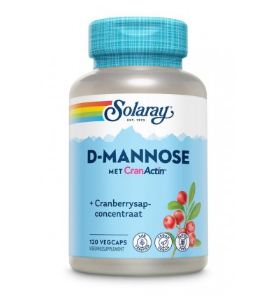 Solaray D-Mannose cranactin 120 vcaps