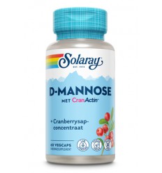 Solaray D-Mannose cranactin 60 vcaps