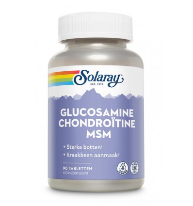 Solaray Glucosamine chondroitine MSM 90 tabletten