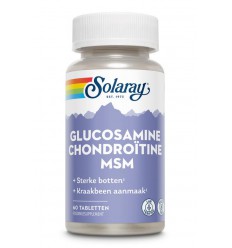 Solaray Glucosamine chondroitine MSM 60 tabletten
