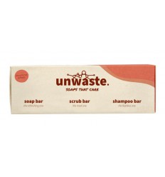 Unwaste Giftset coffee soap scrub shampoo