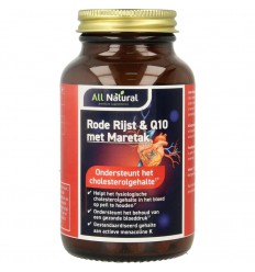 All Natural Rode rijst Q10 60 mg 90 capsules