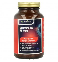 All Natural Vitamine D3 75mcg 30 capsules