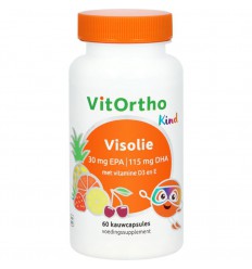 Vitortho Visolie 30 mg EPA DHA kind 60 capsules