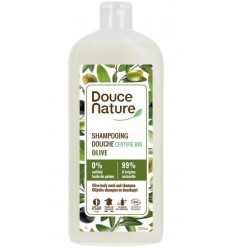Douce Nature Douchegel & shampoo olijf biologisch 1 liter