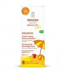Weleda Edelweiss zonnecreme gevoelige huid SPF50 50 ml