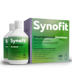 Synofit Groenlipmossel vloeibaar duo 2 x 400 ml 800 ml