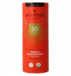Attitude Sun care zonnebrandstick plastivrij SPF30 85 gram