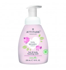 Attitude Baby leaves 2 in 1 haar & body parfumvrij 295 ml