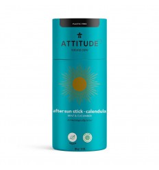 Attitude Sun care aftersun gel munt&komkommer plasticvrij 85 gram