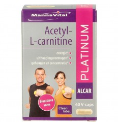 Mannavital Acetyl-l-carnitine platinum 60 vcaps
