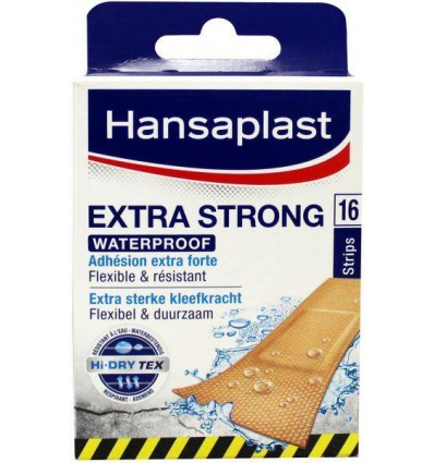 Hansaplast Extra strong waterproof 16 stuks