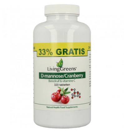 Livinggreens Cranberry-d mannose 320 tabletten