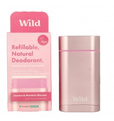 Wild Natural deodorant pink case & jasmine mandarin 40 gram
