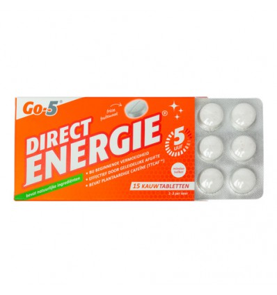 Go-5 Direct energy 15 kauwtabletten