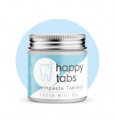 Happy Tabs Tandpasta fresh mint met fluoride 80 tabletten