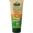 Optima Aloe pura organic aloe vera zonnelotion SPF50 200 ml