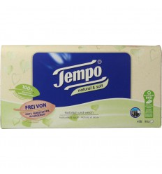 Tempo Tissue box natural & soft 4-laags 90 stuks