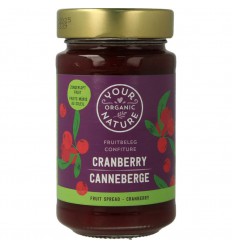 Your Organic Nature Fruit beleg cranberry biologisch 250 gram