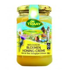 De Traay Bloemen honing creme bio 350 gram