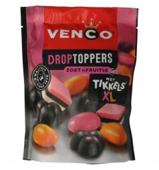 Venco Droptoppers zoet & fruitig 215 gram
