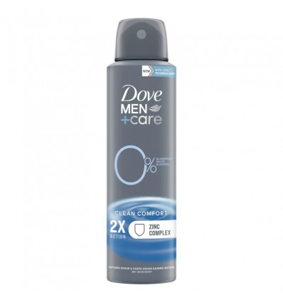 Dove Deodorant spray men+ care clean comfort 0% 150 ml