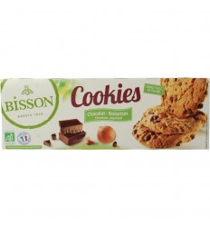 Bisson choco hazelnoot cookies bio 175 gram