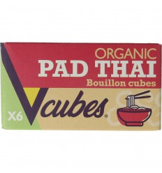 Vcubes Bouillonblokjes pad Thai bio 72 gram