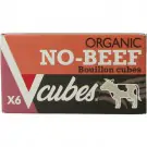 Vcubes Bouillonblokjes no beef bio 72 gram