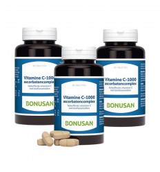 Bonusan Vitamine C-1000 ascorbatencomplex 3 x 90 tabletten -25%