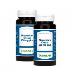 Bonusan Magnesiumcitraat 150 mg plus 2 x 60 tabletten -20%
