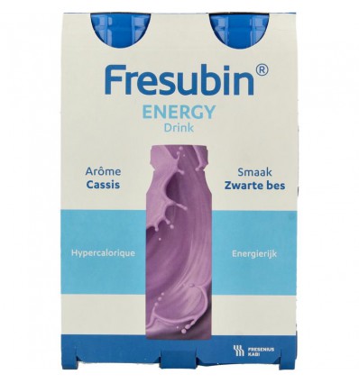 Fresubin Energy drink cassis 200ml 4 stuks
