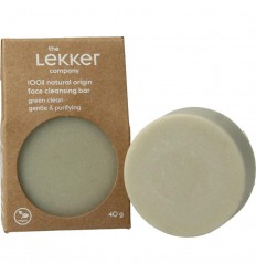 Lekker Company Face bar green clean 40 gram